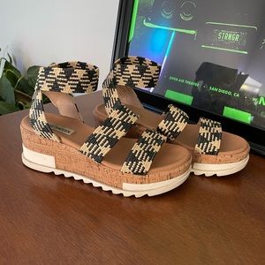 Steve Madden Cork Platform Heels